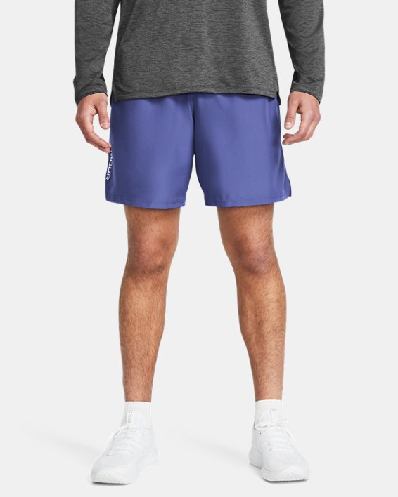 Men's UA Tech™ Woven Wordmark Shorts, Purple, pdpMainDesktop image number 0